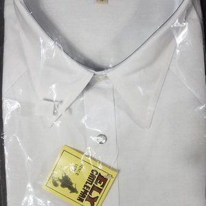 Ely Cattleman Mens White Short Sleeve Pearl Snap